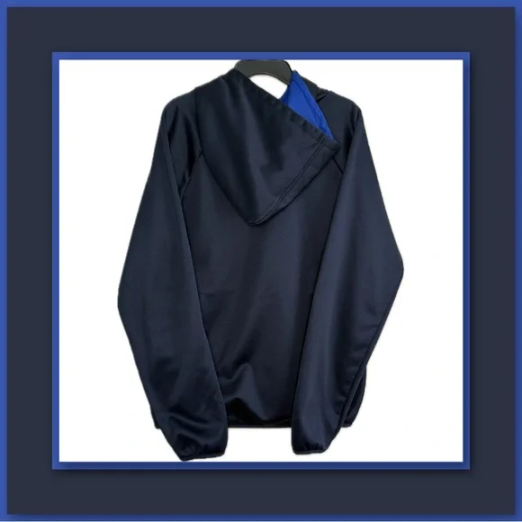 Reebok Boys Navy Blue Hooded Sweatshirt – Size XXL - Picture 2 of 2